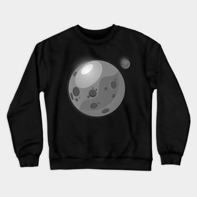 Red planet - black and white Crewneck Sweatshirt by Syegres